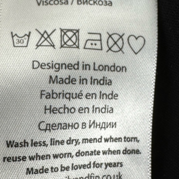 Emily And Fin Women's Black / Brown Meredith Leaping Leopards Dress - Picture 11 of 11